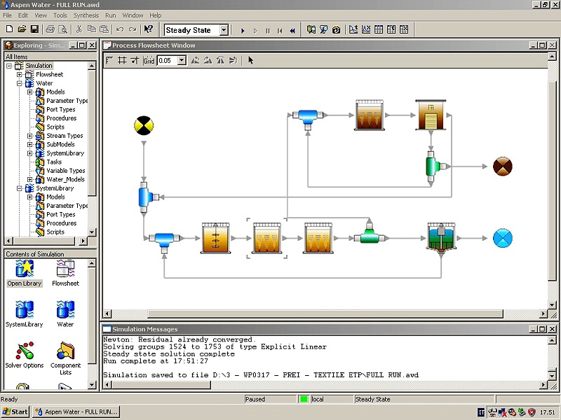 PROCESS SIMULATOR FLOWSHEET WINDOW #3