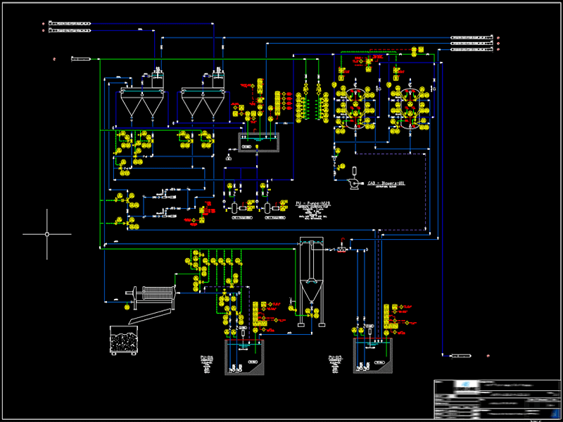 P&ID - SETTLING, FILTRATION AND SLUDGE DEWATERING