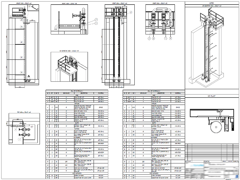 DIBUJO ORTOGRÁFICO - ESTACIÓN DE BOMBEO#1